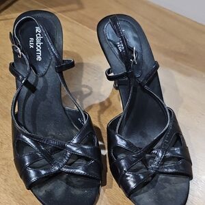 Liz Claiborne Black Strappy Sandals